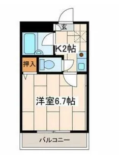 シーガルハイツ登戸【3階】の間取り