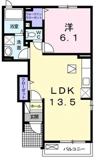 スフィーダI【1階】の間取り