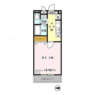 クレール八広【3階】の間取り