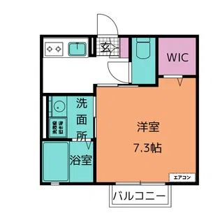 ベルバランセ杉浦 参番館【1階】の間取り