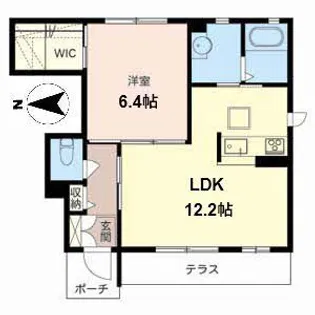 シャーメゾン オーク【1階】の間取り