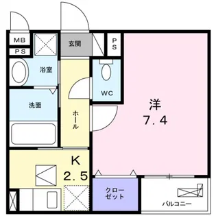 ALHOUSE南城戸【2階】の間取り