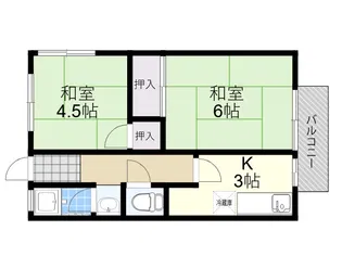 藤谷ハイツ【1階】の間取り