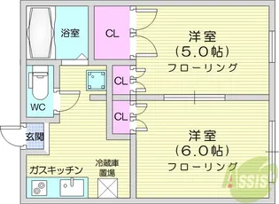 メープルハウス【2階】の間取り