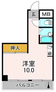 第2石見ハイツ【3階】の間取り