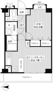 ヒルズ洗足池公園【1階】の間取り