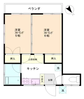篠原アパート【2階】の間取り