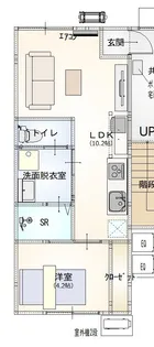 サステナ中居林【2階】の間取り