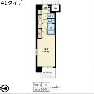 スプランディット京橋EAST【4階】の間取り