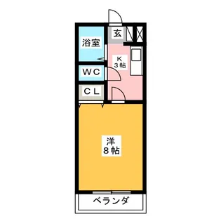 ライフイン・布橋【2階】の間取り