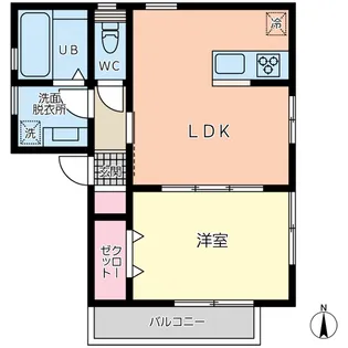 Parfait M 萩中【2階】の間取り