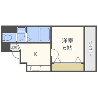 クレセール阿波座【9階】の間取り