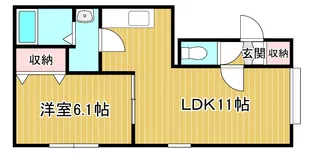 カーサマーレ【1階】の間取り