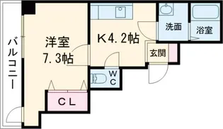 ヴェルフェリーク金池II【7階】の間取り