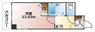 ウィンヒルズ難波西【4階】の間取り