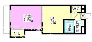 ピュアベルデ医大南【2階】の間取り