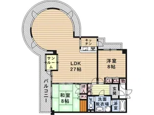 ニューハイツ花水木【3階】の間取り