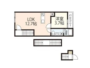 Pablo戸坂A棟【3階】の間取り