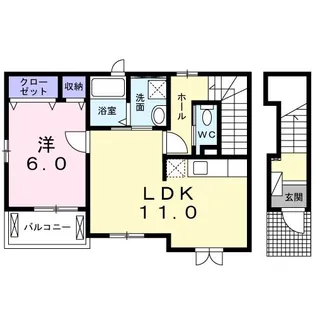 サザンテラス【2階】の間取り