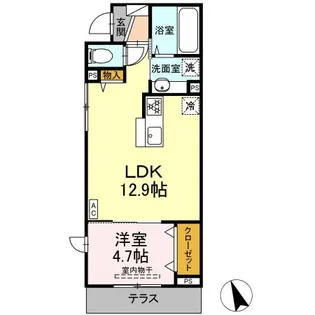 カーサ本牧【1階】の間取り