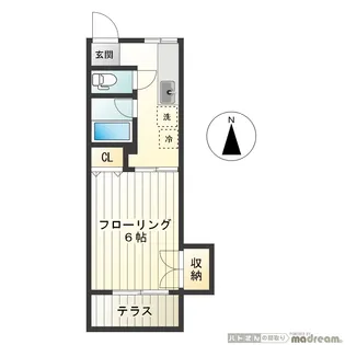 水明荘【1階】の間取り