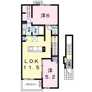 ヴェール・ヴェルサンIV【2階】の間取り