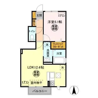 ティアラ A【1階】の間取り