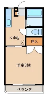 パークサイドハイツ B棟【2階】の間取り