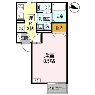 新潟県新潟市西区寺尾前通1【アパート】の間取り