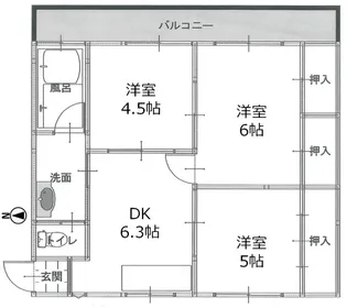 中園NSマンション【1階】の間取り