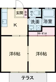 アーバンハイツ B【1階】の間取り
