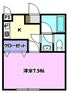 グランディハイツ【2階】の間取り