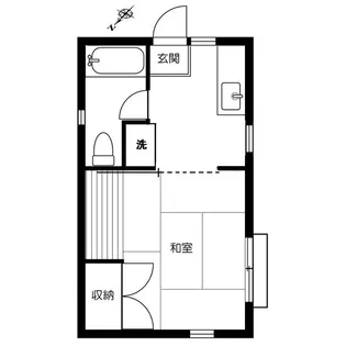 フジハイツ17号館【2階】の間取り
