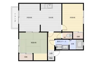 リバーサイドタウン壱番館【2階】の間取り