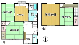 香川県高松市由良町【一戸建】の間取り