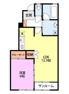 LA・LUNAII【1階】の間取り