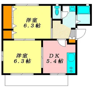 サンエクスピアハイツ【2階】の間取り