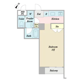 ロジマン武蔵小山【3階】の間取り