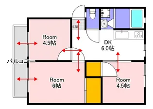 3DKの間取り画像
