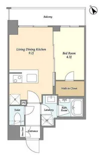 グランカーサ横濱石川町【7階】の間取り