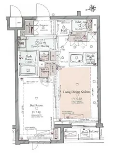 コンシェリア品川南 THE GRAND RESIDENCE【2階】の間取り