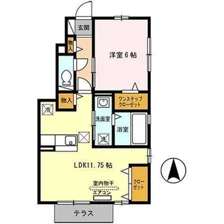 アズールA【1階】の間取り