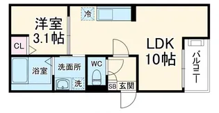 Jack nisshinI【1階】の間取り