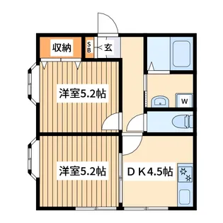 サウスウインド【2階】の間取り