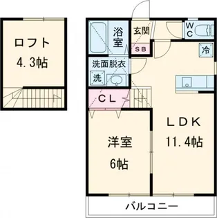 Ladder基山【2階】の間取り
