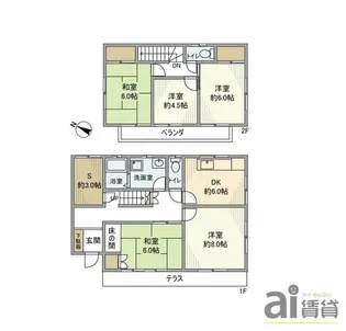 埼玉県狭山市大字北入曽【一戸建】の間取り
