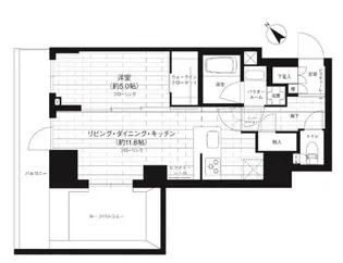 1LDKの間取り画像