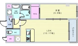 大阪府大阪市住吉区我孫子東3【アパート】の間取り