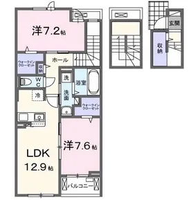 兵庫県伊丹市千僧3【アパート】の間取り