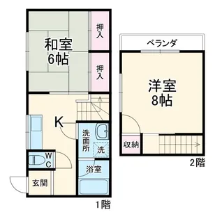 サンハイツ藤の間取り